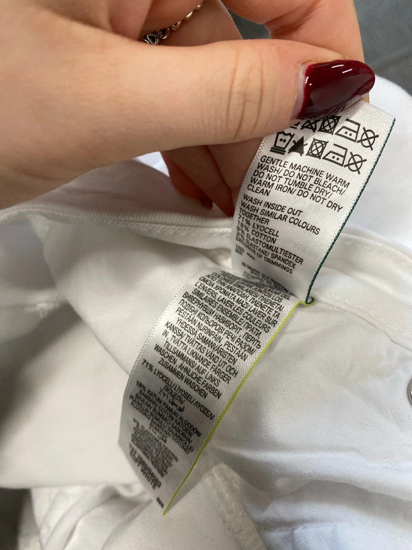 Lovely m&s the Ivy white skinny jeans UK 18 KN002