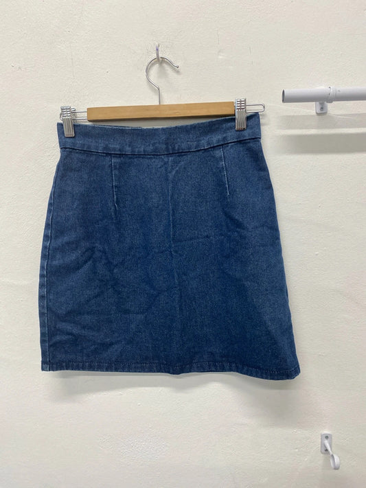 Fabulous Denim Co mini skirt Y2K UK6 MM005