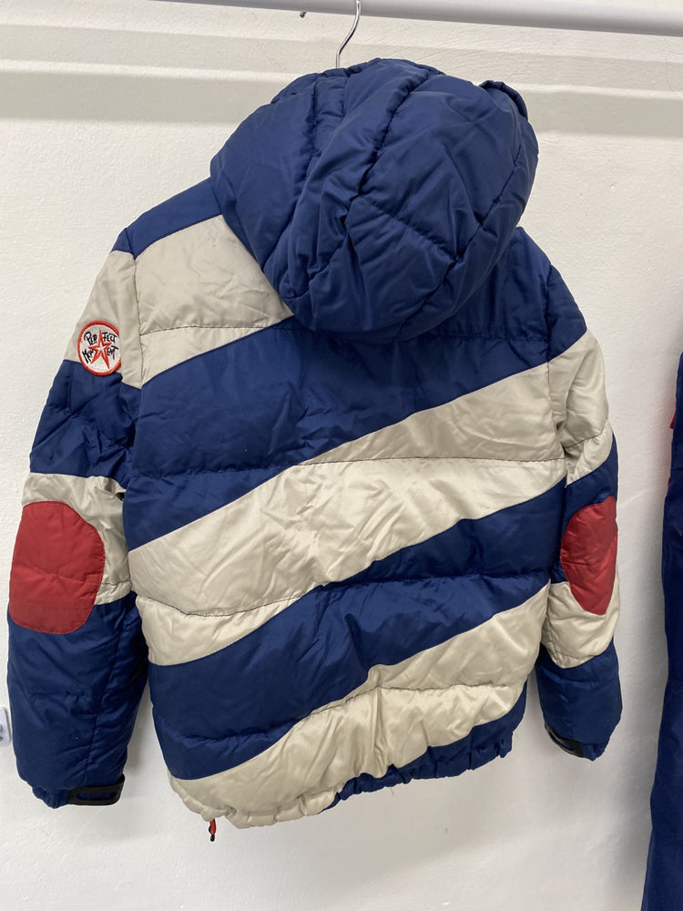 Perfect Moment Blue Chevron SuperDown Puffer Ski Jacket Age 8 Years JP001