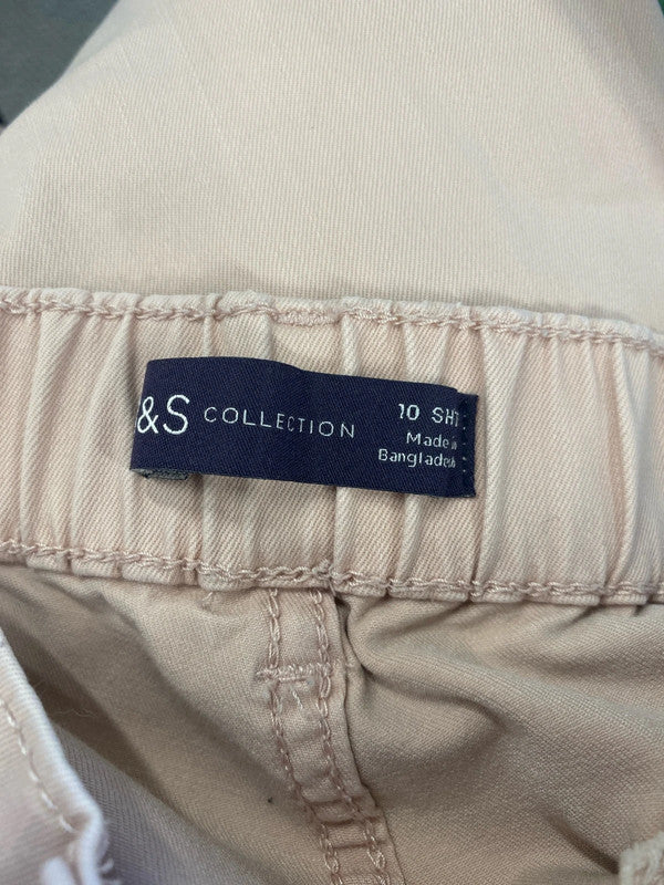 M&S Fabulous Dusty Pink Tapered Jeans UK 10 Short JP001