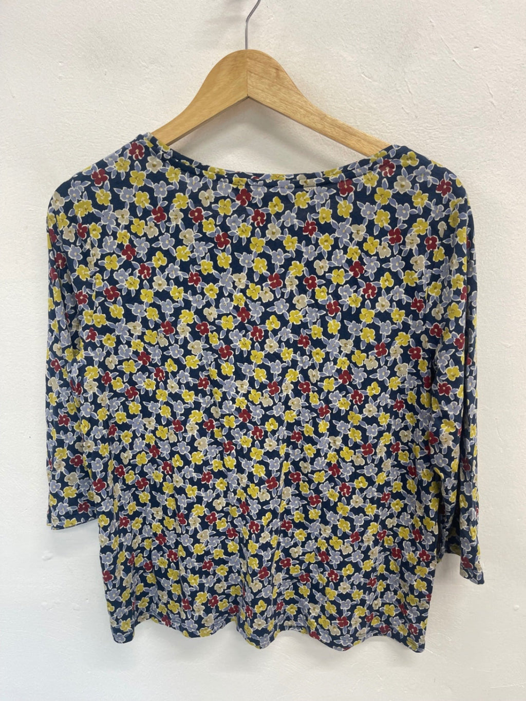 Fabulous Seasalt Cornwall 3/4 apple tree uk14 Navy floral JG589