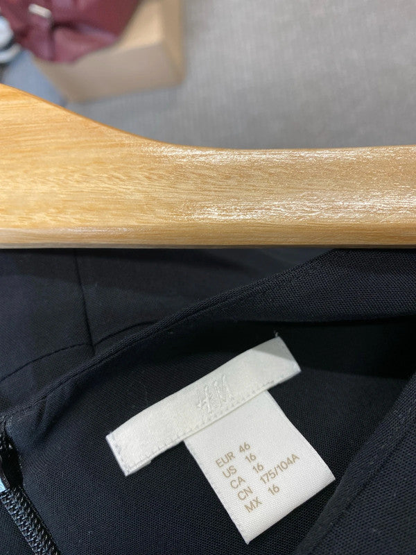 Fabulous Black Classic tunic dress from H&M Uk18 KM003