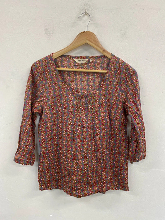 Seasalt Cornwall Chic Floral Blouse UK 12 MM005
