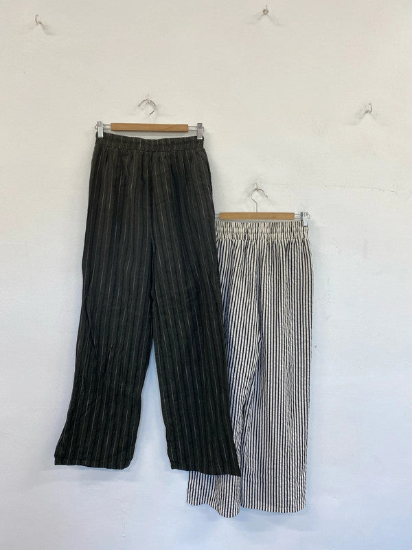 Boohoo & Shein Fabulous Striped Trousers Duo UK 10 #1 DF002