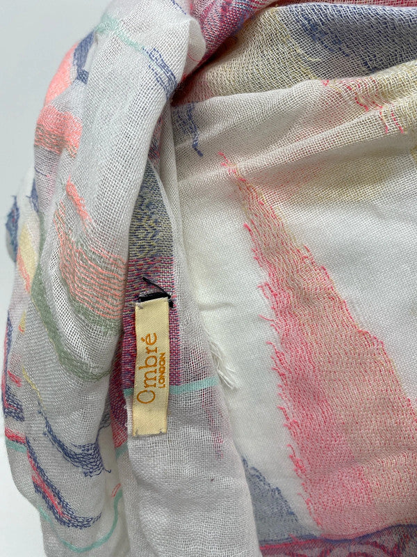 Fabulous Ombré London Aztec shawl boho scarf wrap KM004