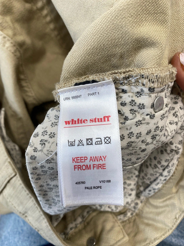 Fabulous White Stuff Pale rope jeans Uk12 L25.5 ( inside) SR006