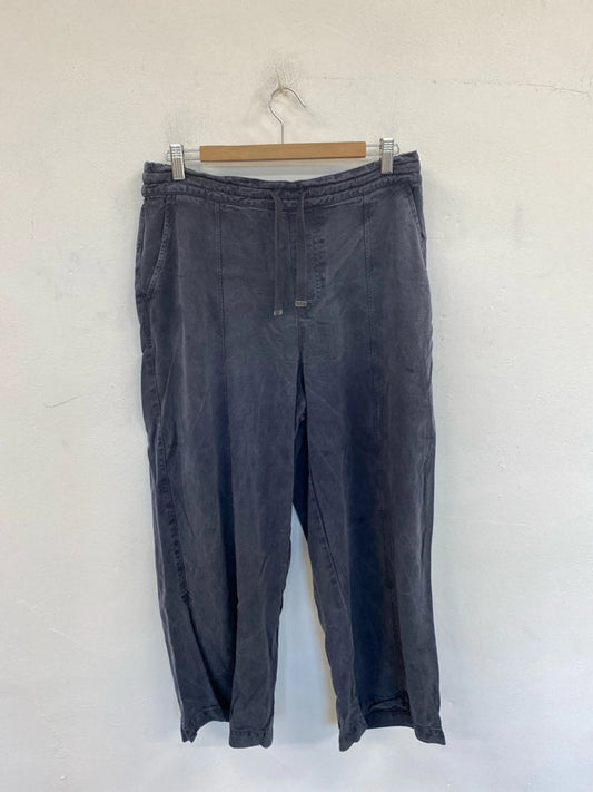 River Island Chic Slate Grey Relaxed Fit Trousers UK 14 DF002