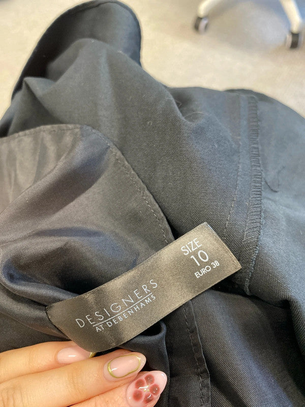 Lovely rocha John rocha Debenhams sequin black tie dress UK 10 LL003