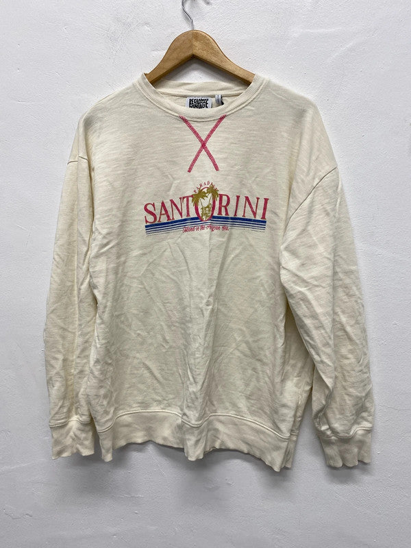 Fabulous Reclaimed Vintage sweatshirt Uk14 santorini KS002
