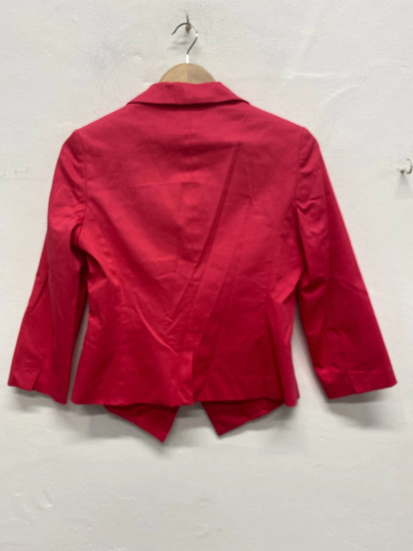 Fabulous Coral Pink powerhouse blazer Uk12 new Look MA003