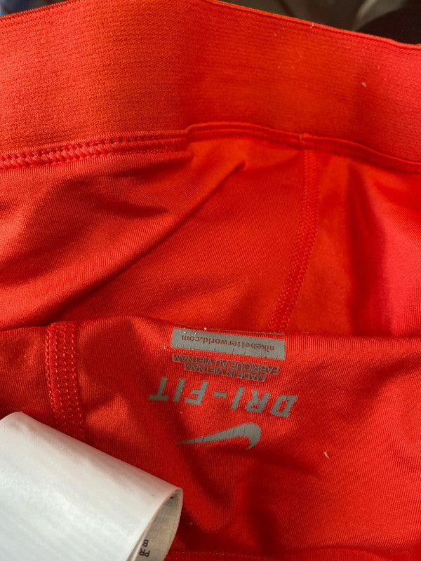 Fabulous Nike Dri-Fit ditsy coral orange shorts UkXL NN001