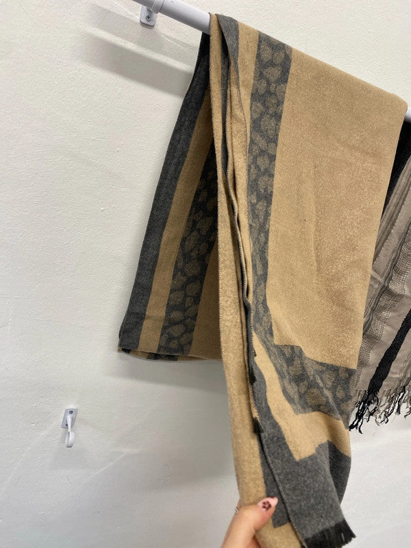 Lovely trio of scarves patterned cosy one size #45 LD003