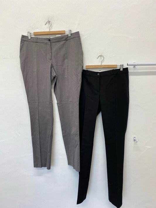 Fabullus Duo of Smart Formal trousers work or events Uk14  #32 KM003