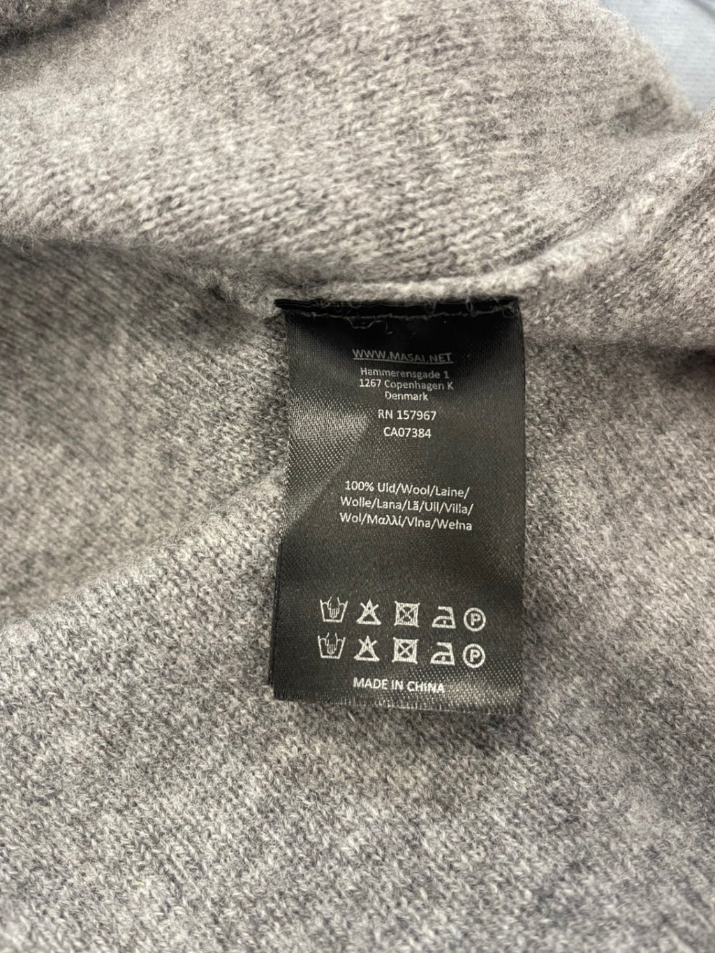 Stunning MASAI Sweater front pockets  Dress UkM Grey Super soft SO560