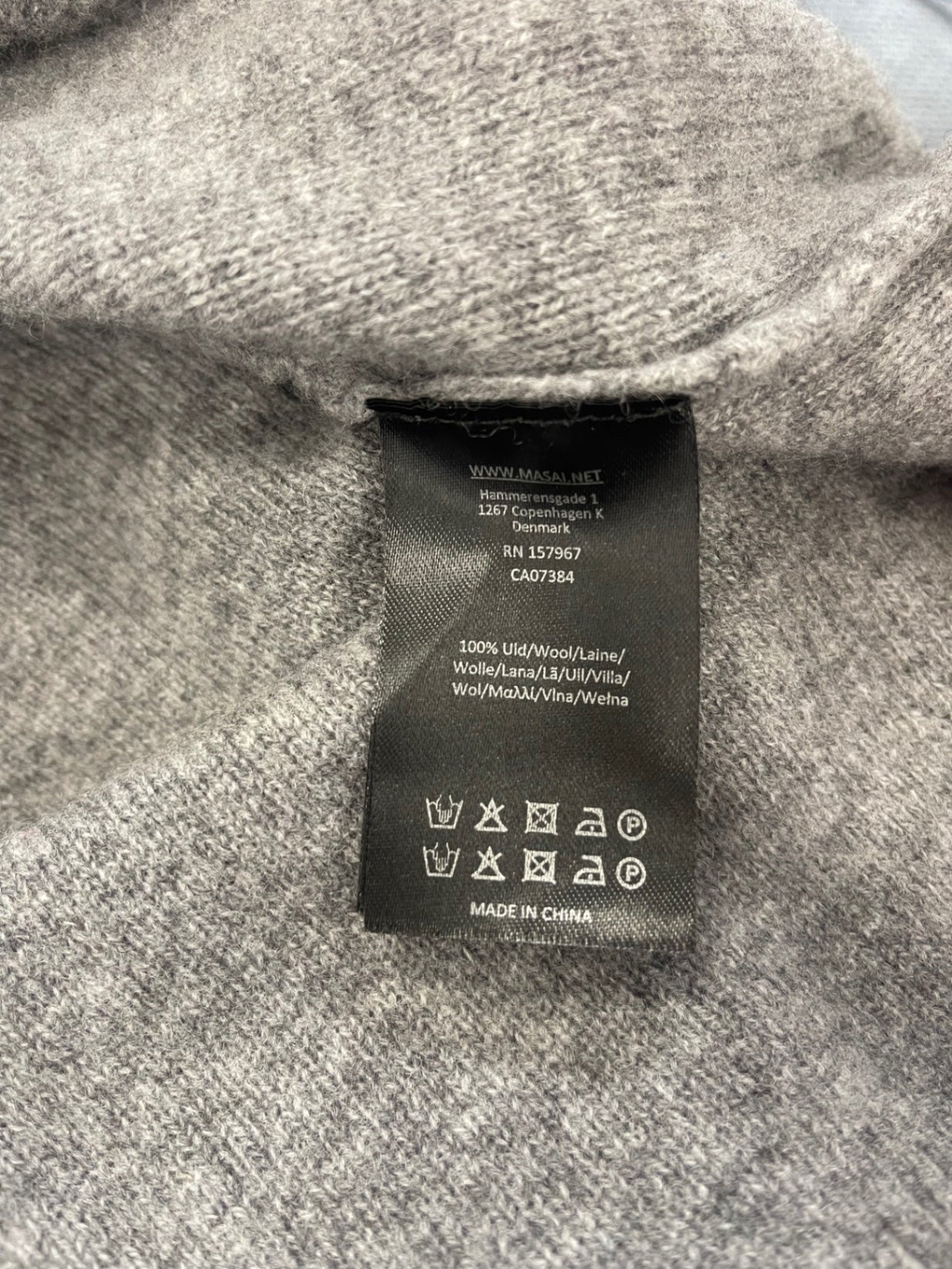 Stunning MASAI Sweater front pockets  Dress UkM Grey Super soft SO560