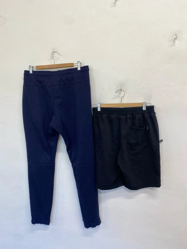 Casual duo of sweat pants and sweat shorts kyodan UK M KM005 #12