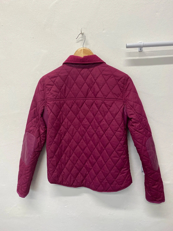 Fab Cerise Pink quilted jacket from River Island UK6 KM004