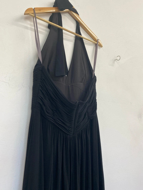 Stunning John Lewis maxi evening dress Uk14 halterneck KM005