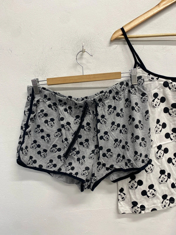 Lovely Mickey duo of pyjamas shorts and vest UK 14-16 #7 JW002