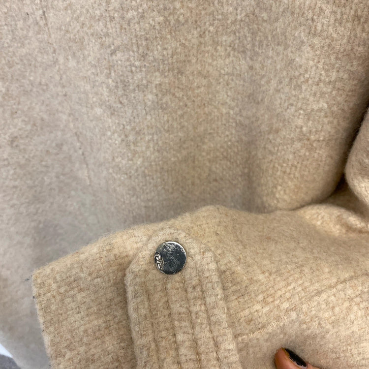 Fabulous Karl Lagerfeld Oatmeal biscuit overcoat Uk12 JR001