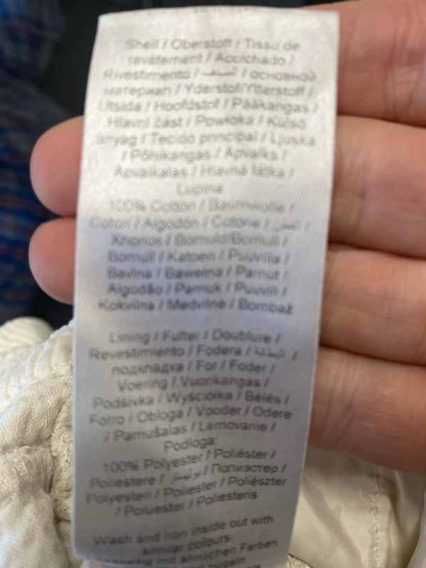 Fab B.Young cream ByDanna Pants wide leg ankle boho Uk10 CD001