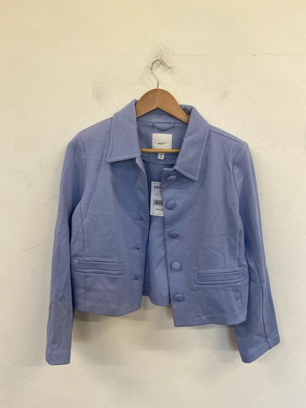 Next Gorgeous Cornflower Blue Crop Blazer UK 10 AO001