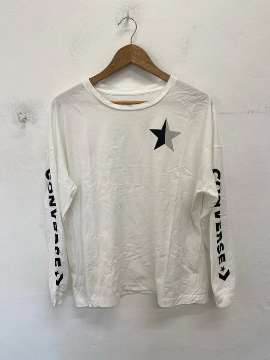 Classic Cons Converse white long sleeve skater tee L GW001