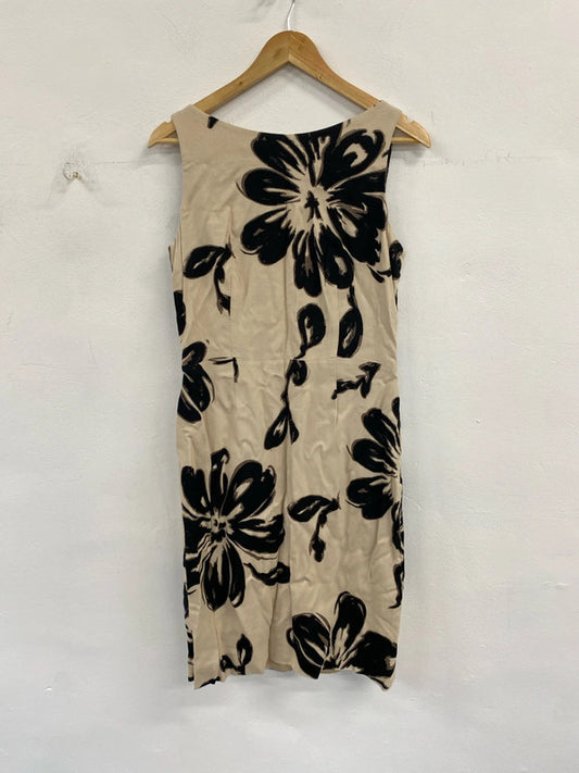 Fabulous Hobbs linen floral dress uk 12 LD001