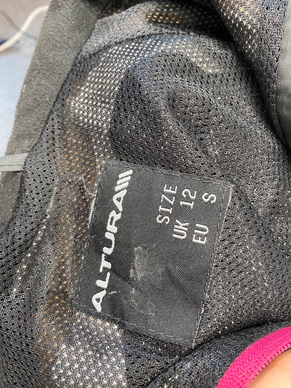 Fabulous altura black pink cycling jacket UK 12 JM007