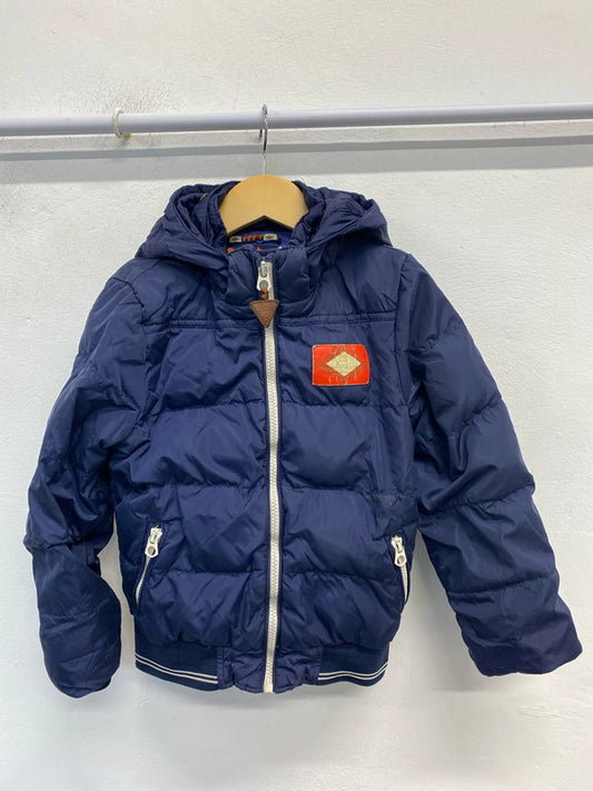 Fabulous Scotch Shrunk navy puffer jacket age 6 JP001