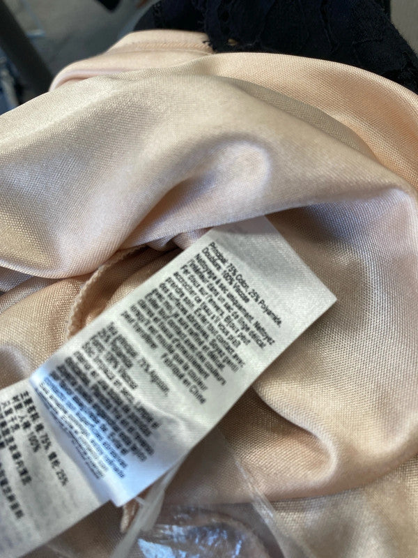 Fabulous Coast Overlay occasion dress Uk14 black & nude MW001