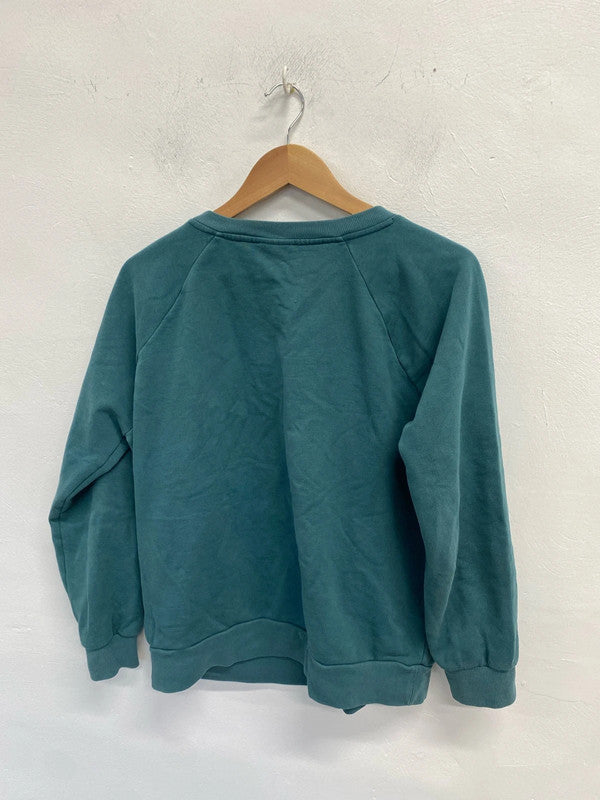 Next Forrest green studded jumper UK 14 KS003