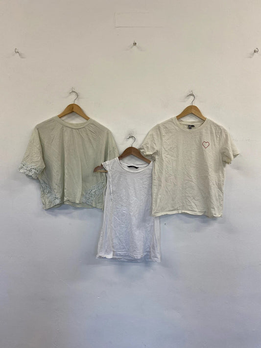 Pieces River Island Vero Moda Cute Casual Tops Trio M-XL #20 LN001