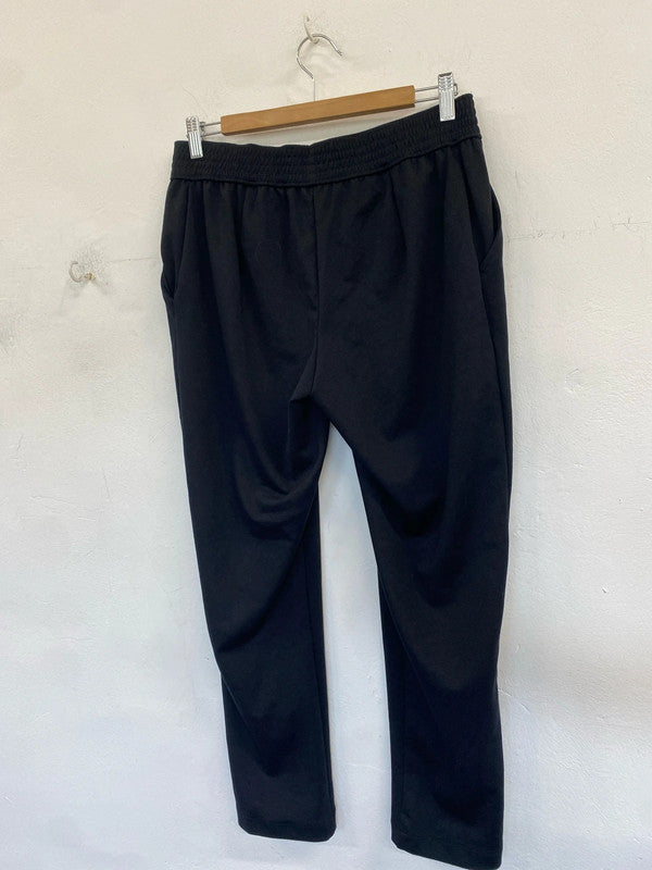 Lovely bonmarche black elasticated waist crop black trousers UK 12 IM001