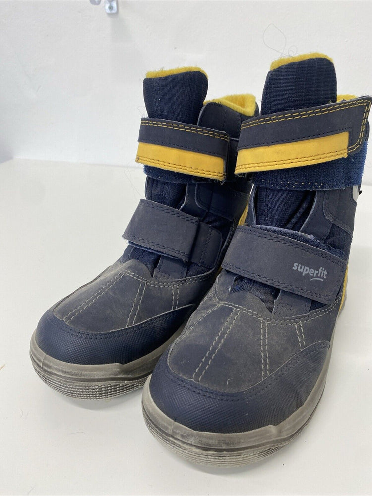 Infant Kids Gore-tex Superfit Hiking And Snow Boots Uk 12 /31 EUR Navy GA001