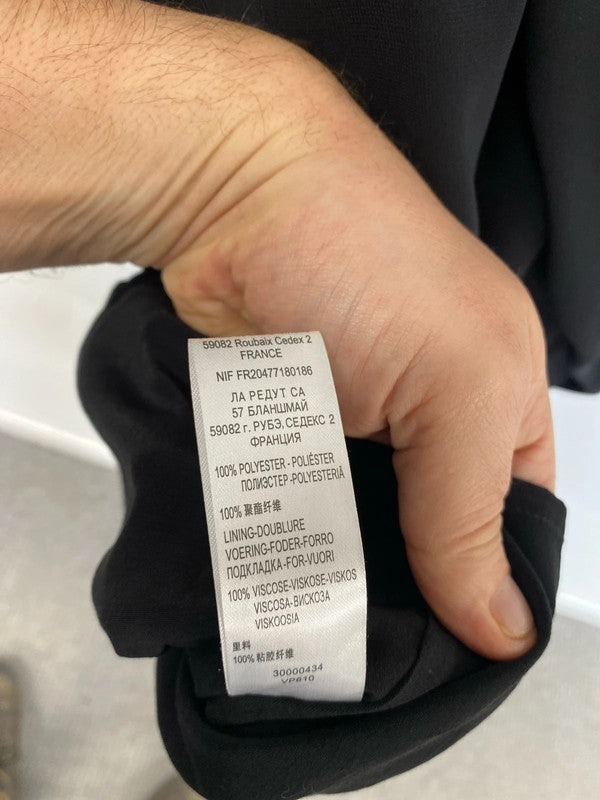 Gorgeous La Redoute soft grey sheer tunic shirt black burgundy 16 KM003