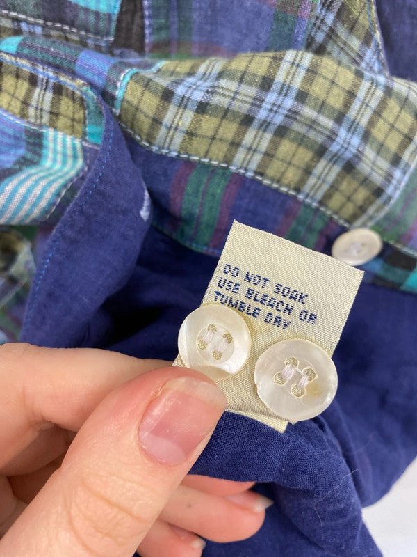 Monsoon Country Chic Patchwork Check Waistcoat Vest UK 12 MM005