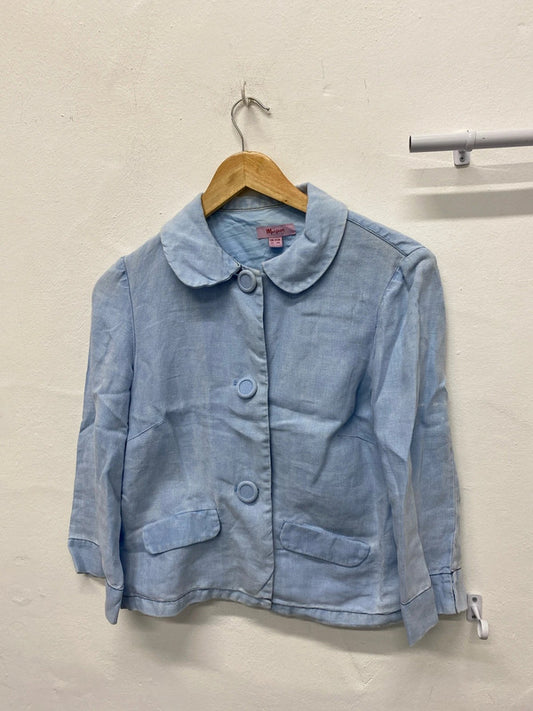 Fabulous Monsoon French Peter Pan linen blazer Uk12 Y2K MM005