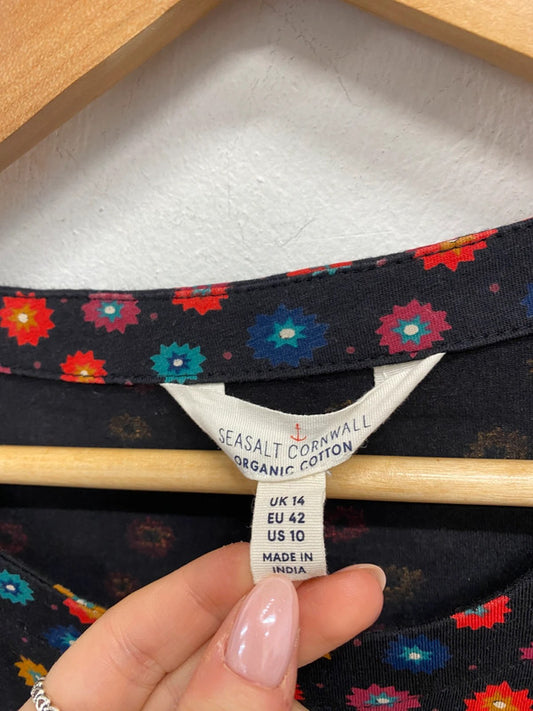 Lovely Seasalt Cornwall floral dress UK 14 KS003