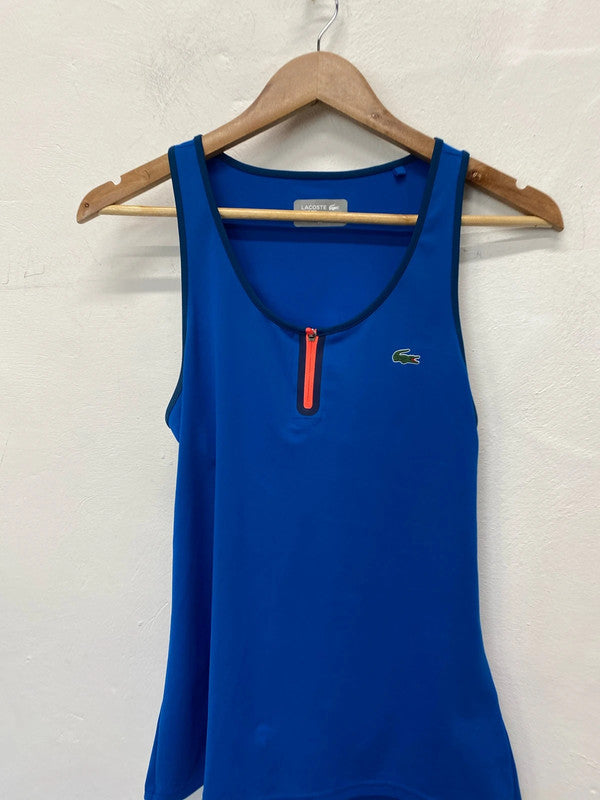Stunning Lacoste tennis top cobalt blue Uk10 LH002