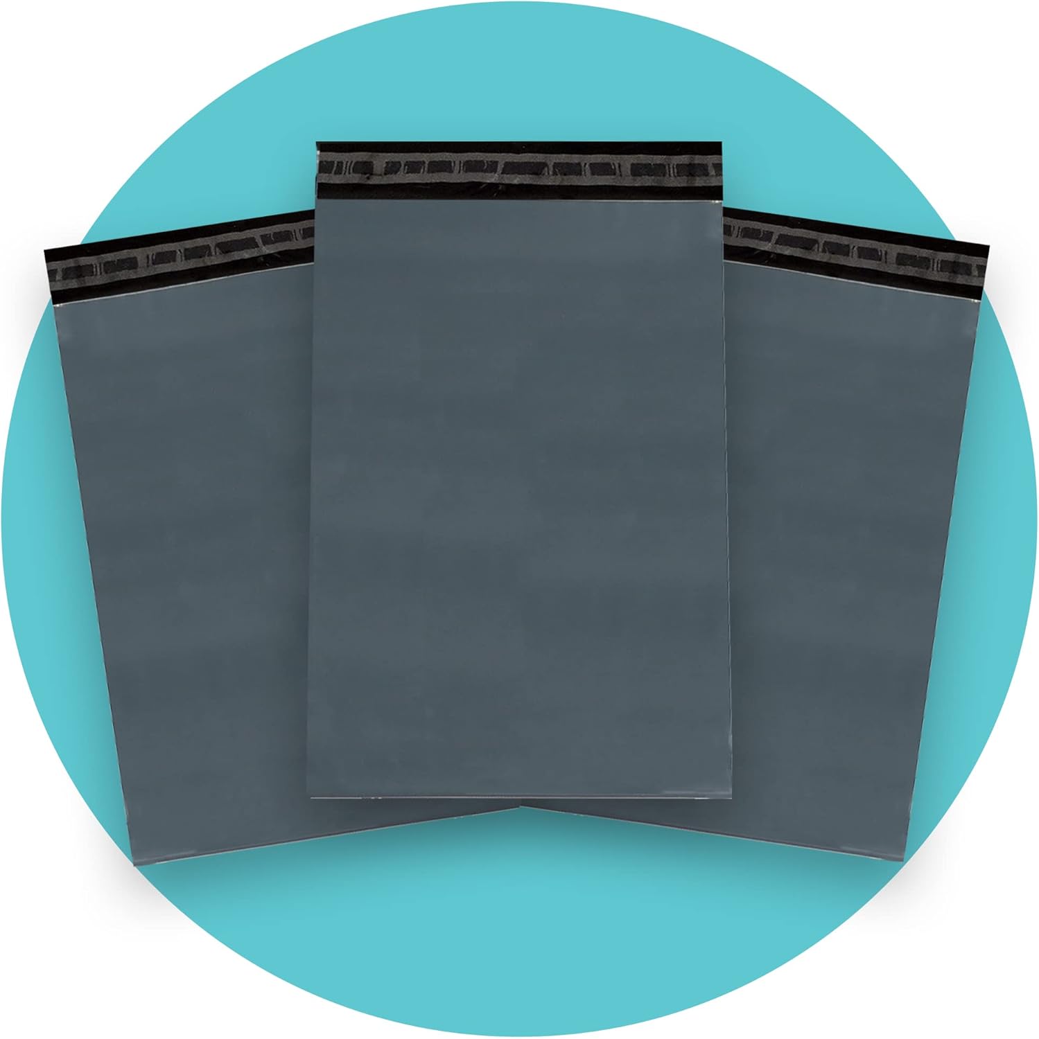 Triplast 12 x 16-Inch Plastic Mailing Postal Bag - Grey (Pack of 100)