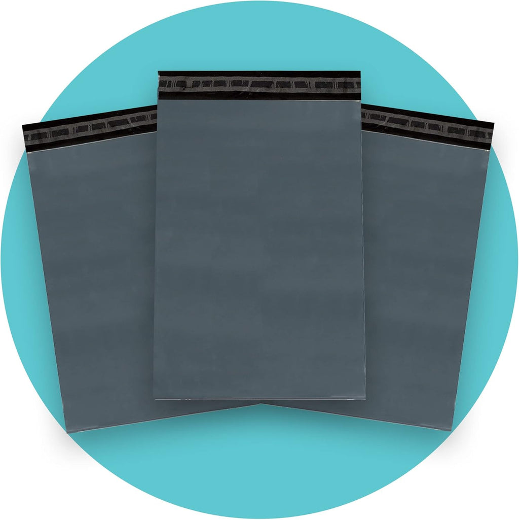 Triplast 12 x 16-Inch Plastic Mailing Postal Bag - Grey (Pack of 100)