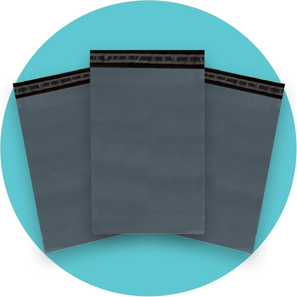 Triplast 12 x 16-Inch Plastic Mailing Postal Bag - Grey (Pack of 100)