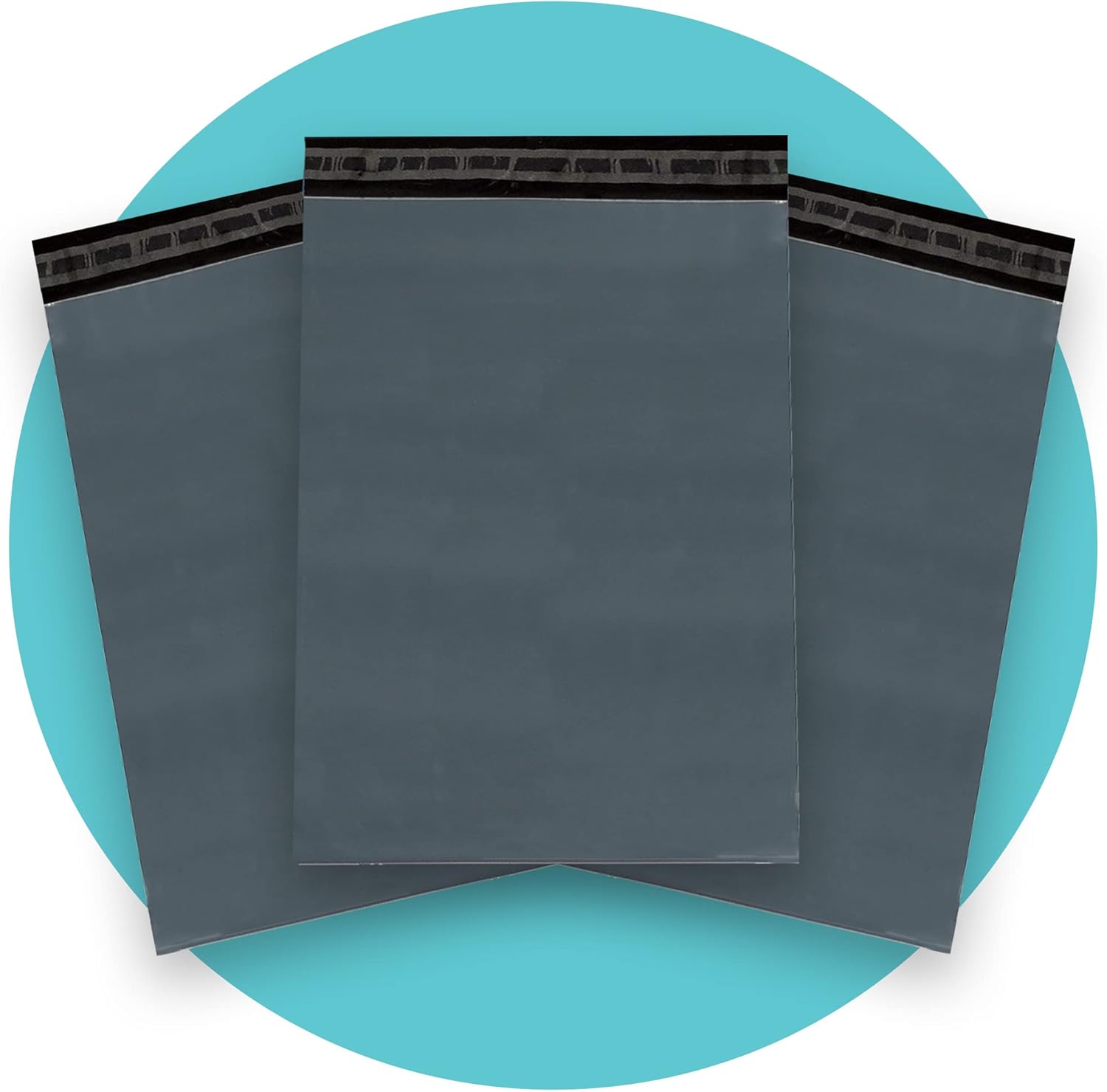 Triplast 12 x 16-Inch Plastic Mailing Postal Bag - Grey (Pack of 100)