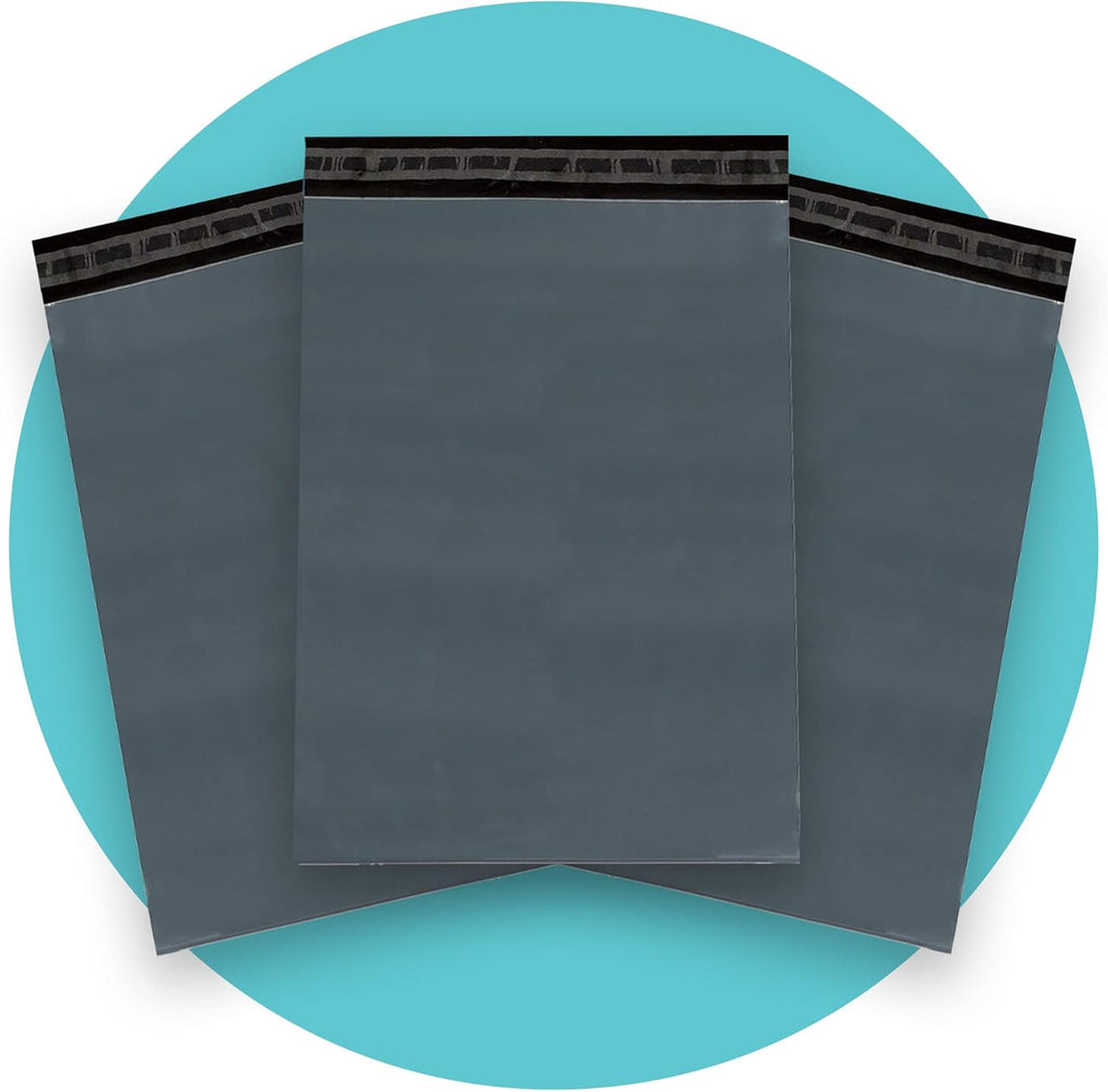 Triplast 12 x 16-Inch Plastic Mailing Postal Bag - Grey (Pack of 100)