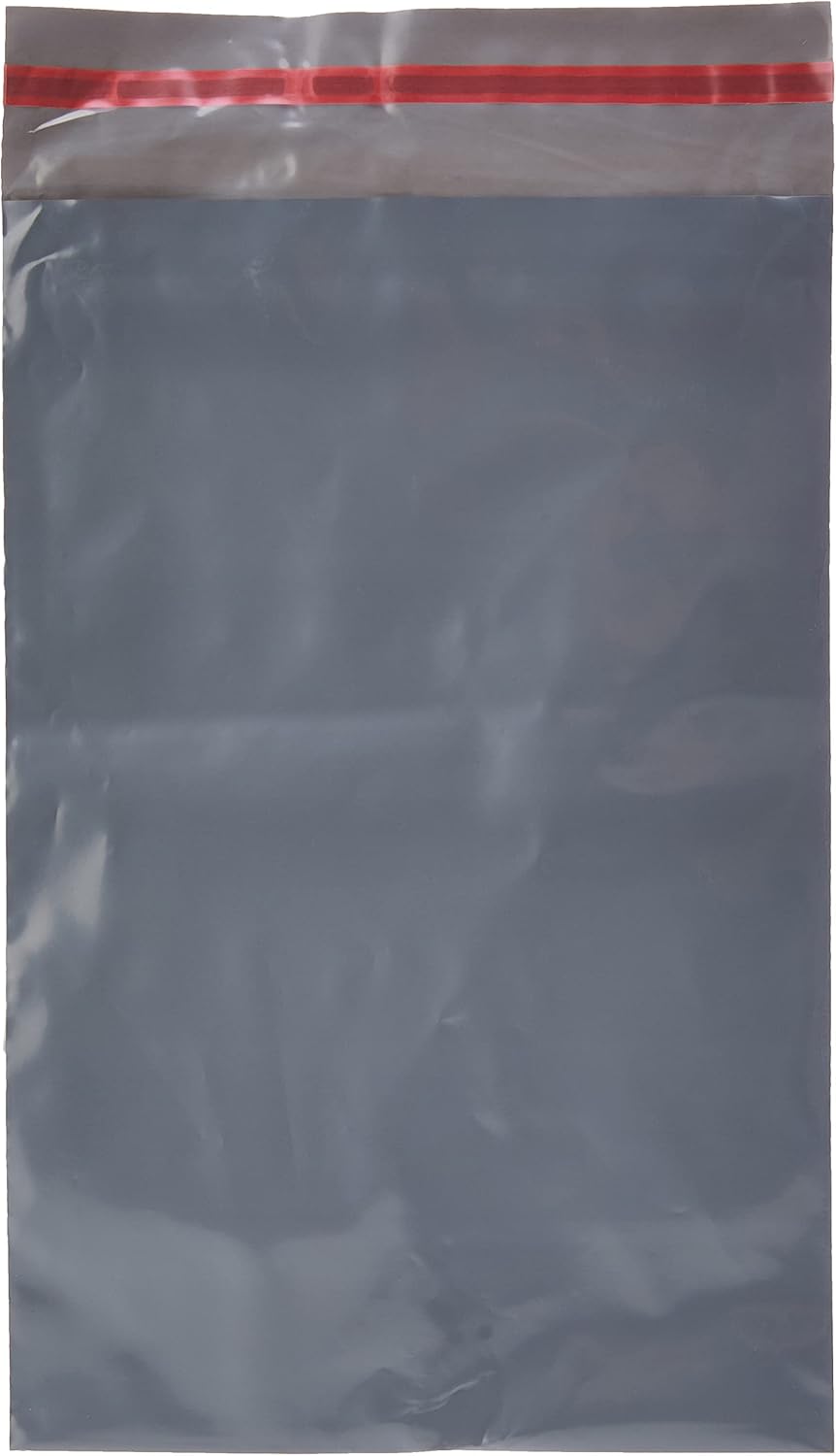 Triplast 12 x 16-Inch Plastic Mailing Postal Bag - Grey (Pack of 100)