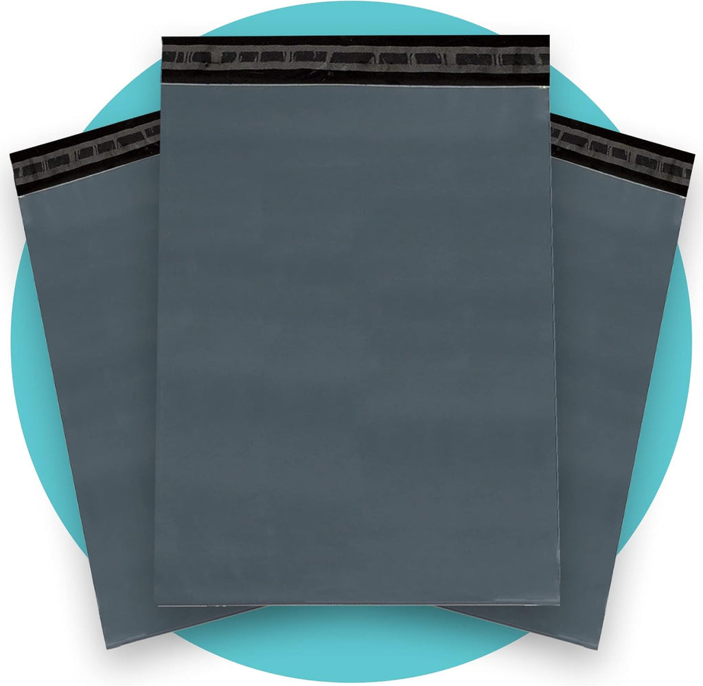 Triplast 12 x 16-Inch Plastic Mailing Postal Bag - Grey (Pack of 100)