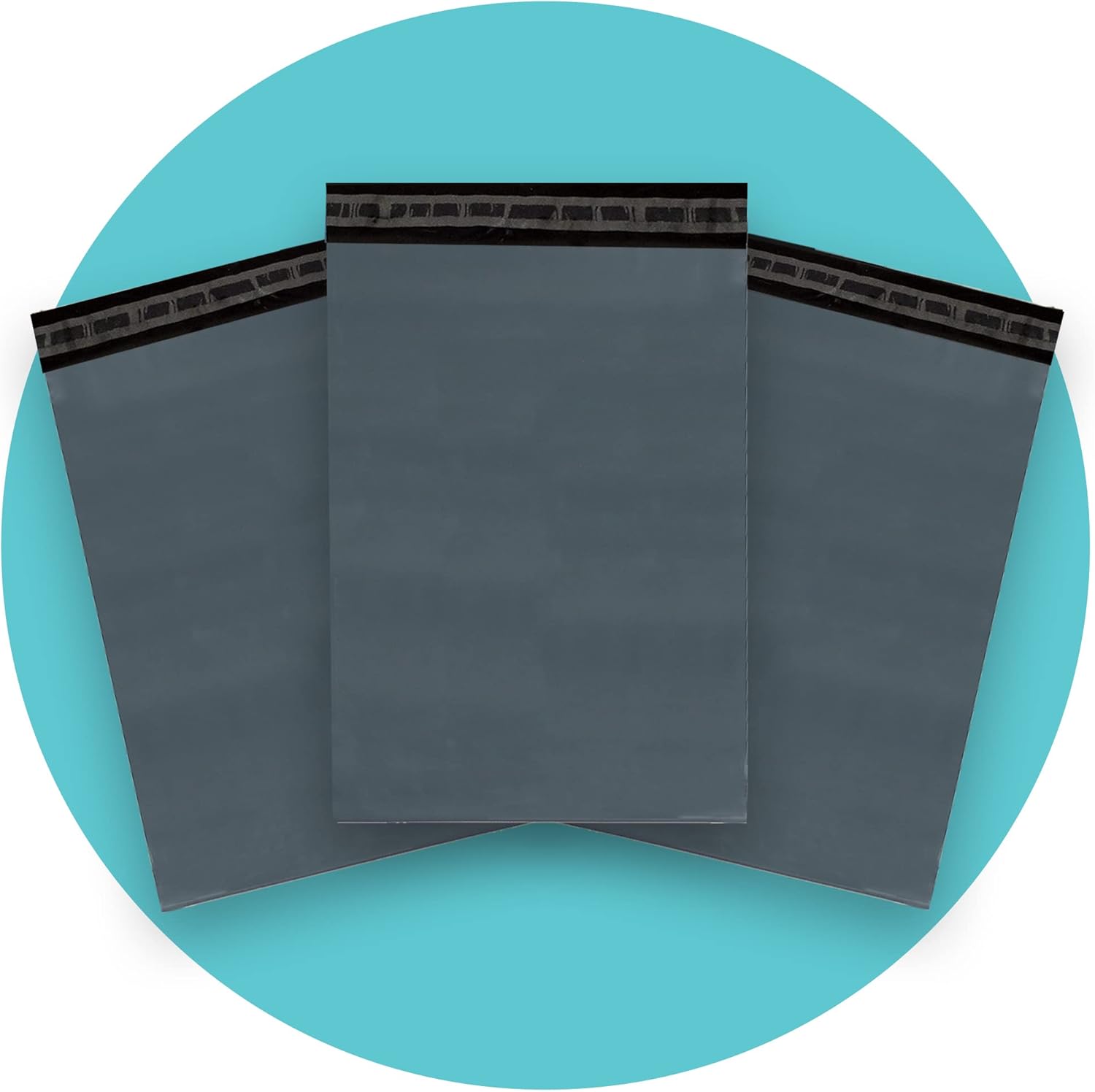 Triplast 12 x 16-Inch Plastic Mailing Postal Bag - Grey (Pack of 100)