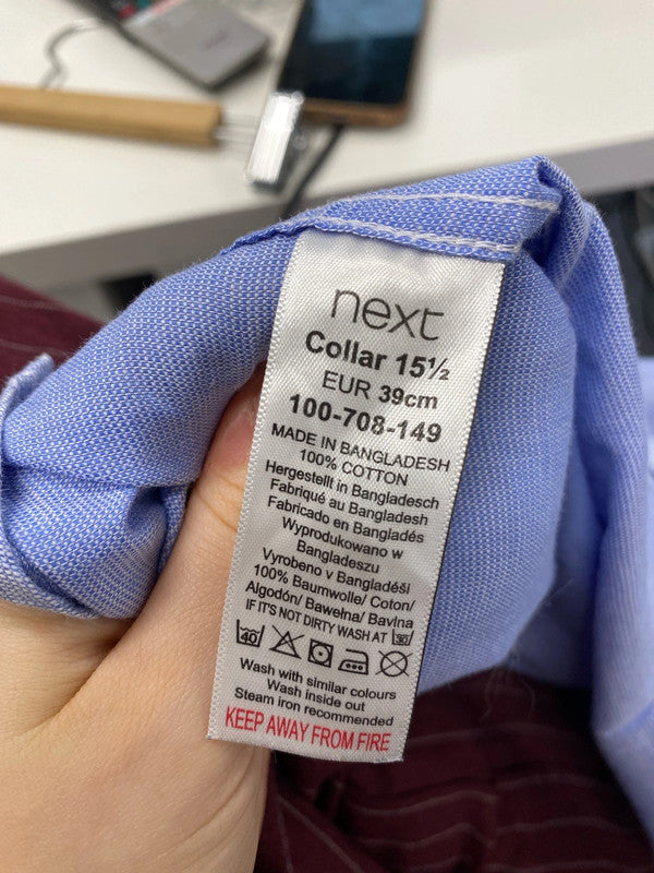 Lovely next men’s slim fit shirt UK 15.5inch collar TC002