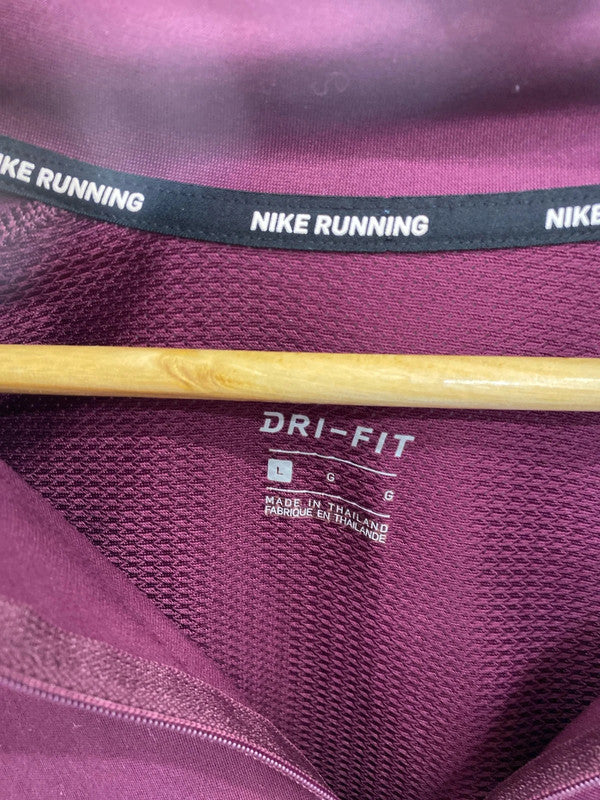 Nike Dri-fit Chic Purple Running Top Size L PJ001